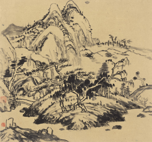 D5. 仿八大山人  44x47